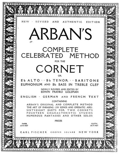 Arbans Complete Conservatory for Trumpet - Exercises: 1 - 6