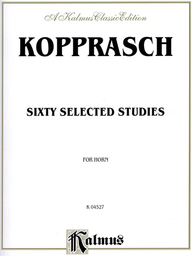 60 Selected Studies for Horn, Op. 6 Book I - Nos. 6-10 - Exercises: 10 - 9