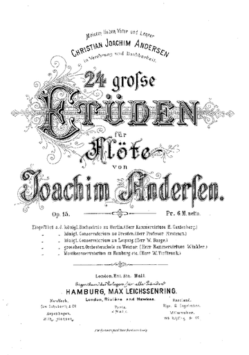 24 Instructive Exercises for Flute, Op. 30 - Nos. 21-24 - Exercises: 21 - 24