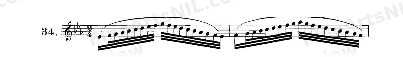 Scale Studies - Major Scales / No. 34