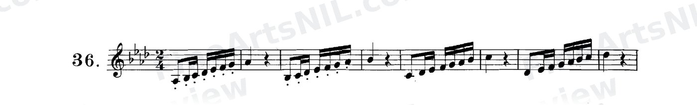Scale Studies - Major Scales / No. 36