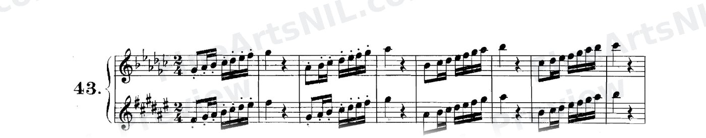 Scale Studies - Major Scales / No. 43