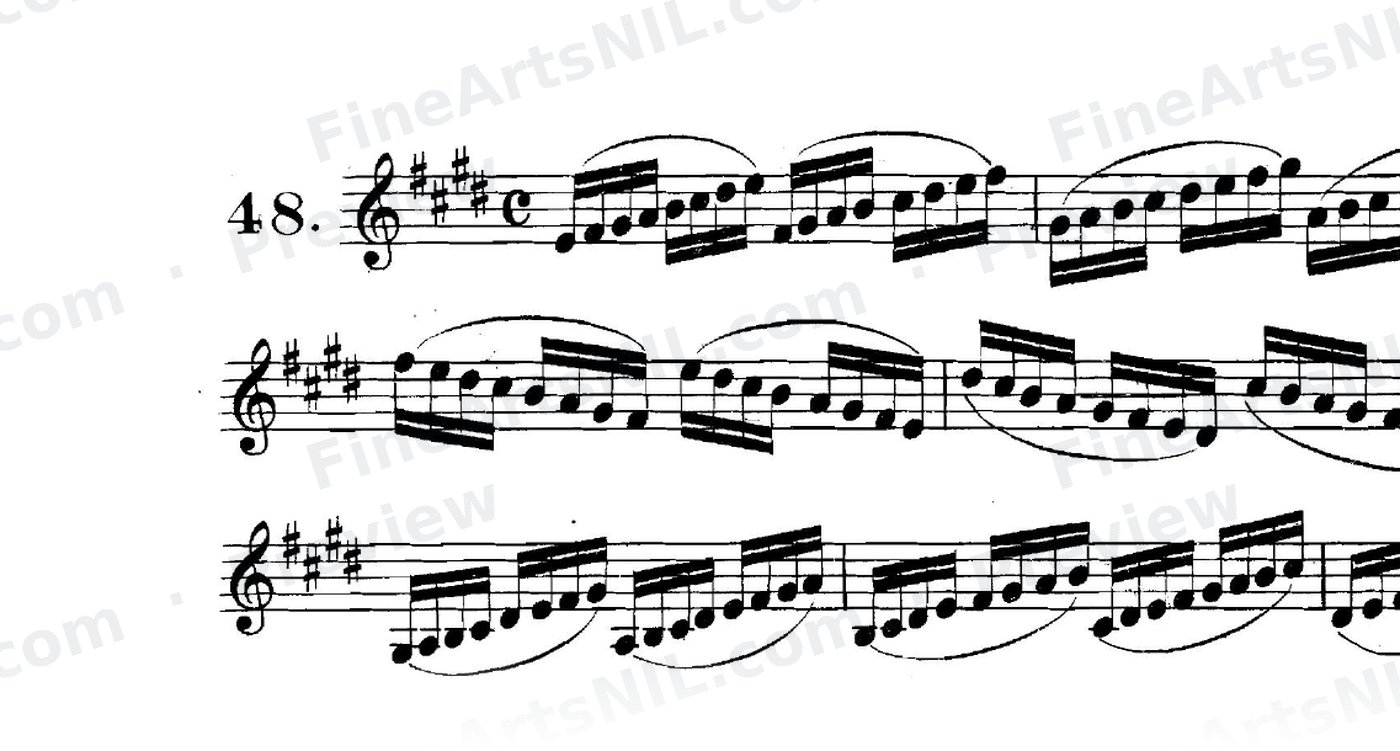 Scale Studies - Major Scales / No. 48