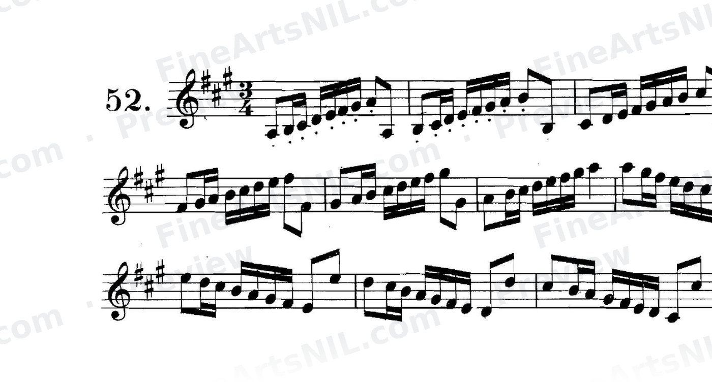 Scale Studies - Major Scales / No. 52