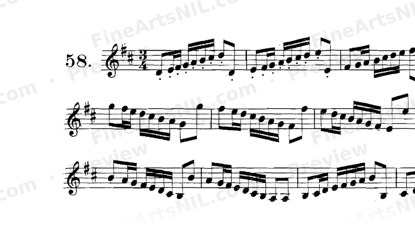 Scale Studies - Major Scales / No. 58