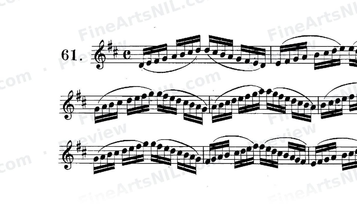 Scale Studies - Major Scales / No. 61