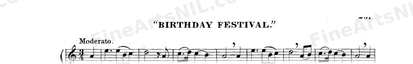 Sixty-eight Duets for Two Cornets / No. 35 / Birthday Festival.