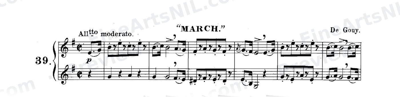 Sixty-eight Duets for Two Cornets / No. 39 / March.
