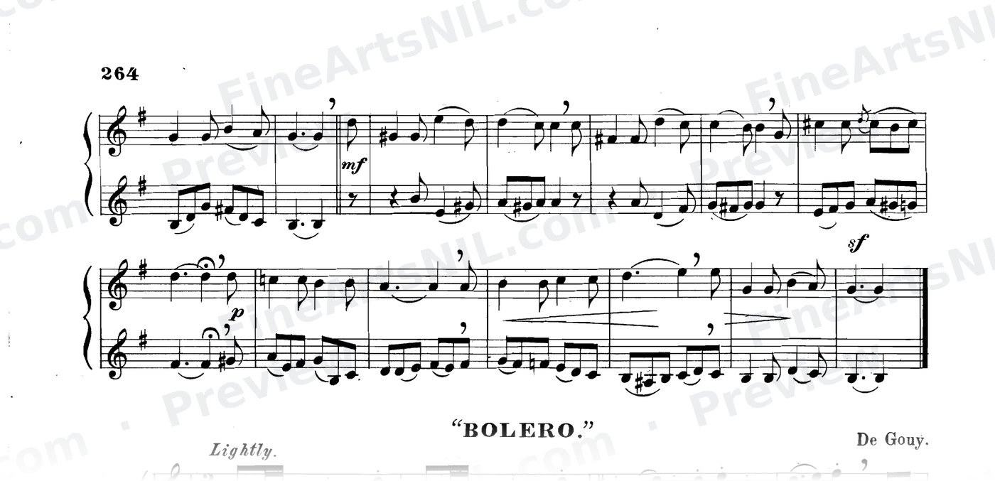 Sixty-eight Duets for Two Cornets / No. 43 / Bolero.