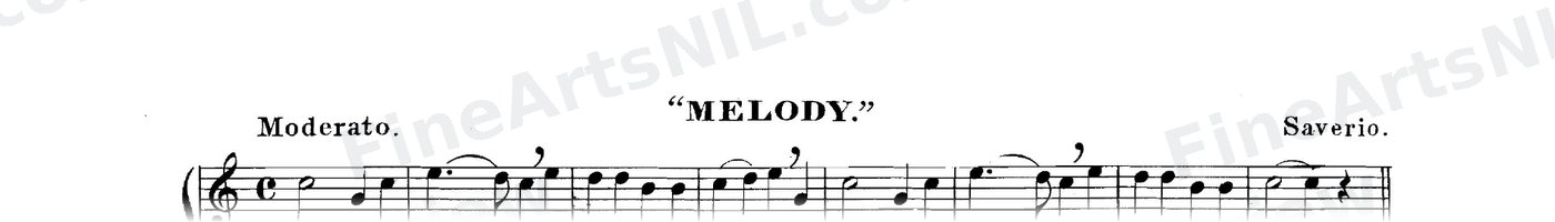 Sixty-eight Duets for Two Cornets / No. 6 / Melody.