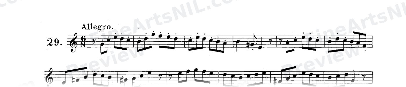 Studies on Dotted Eighth Notes followed by Sixteenths / No. 29