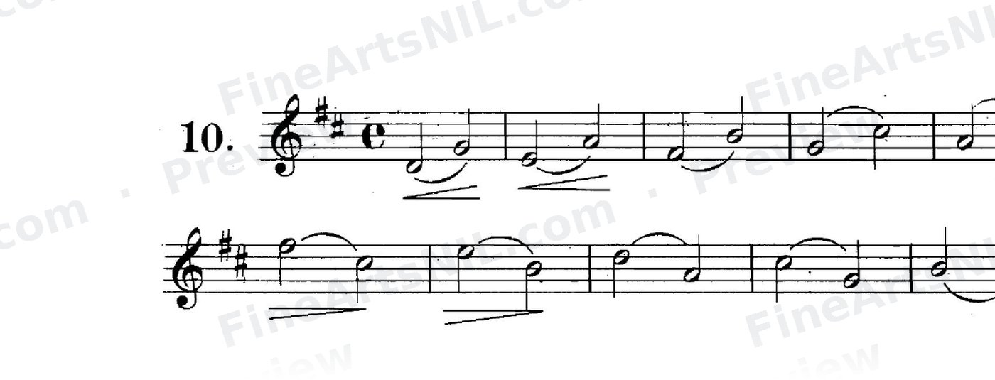 Studies on the Slur (or Legato) / No. 10