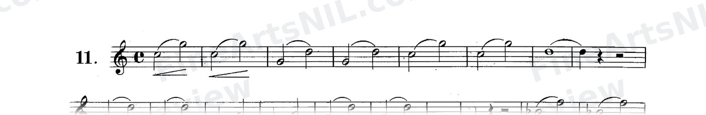Studies on the Slur (or Legato) / No. 11