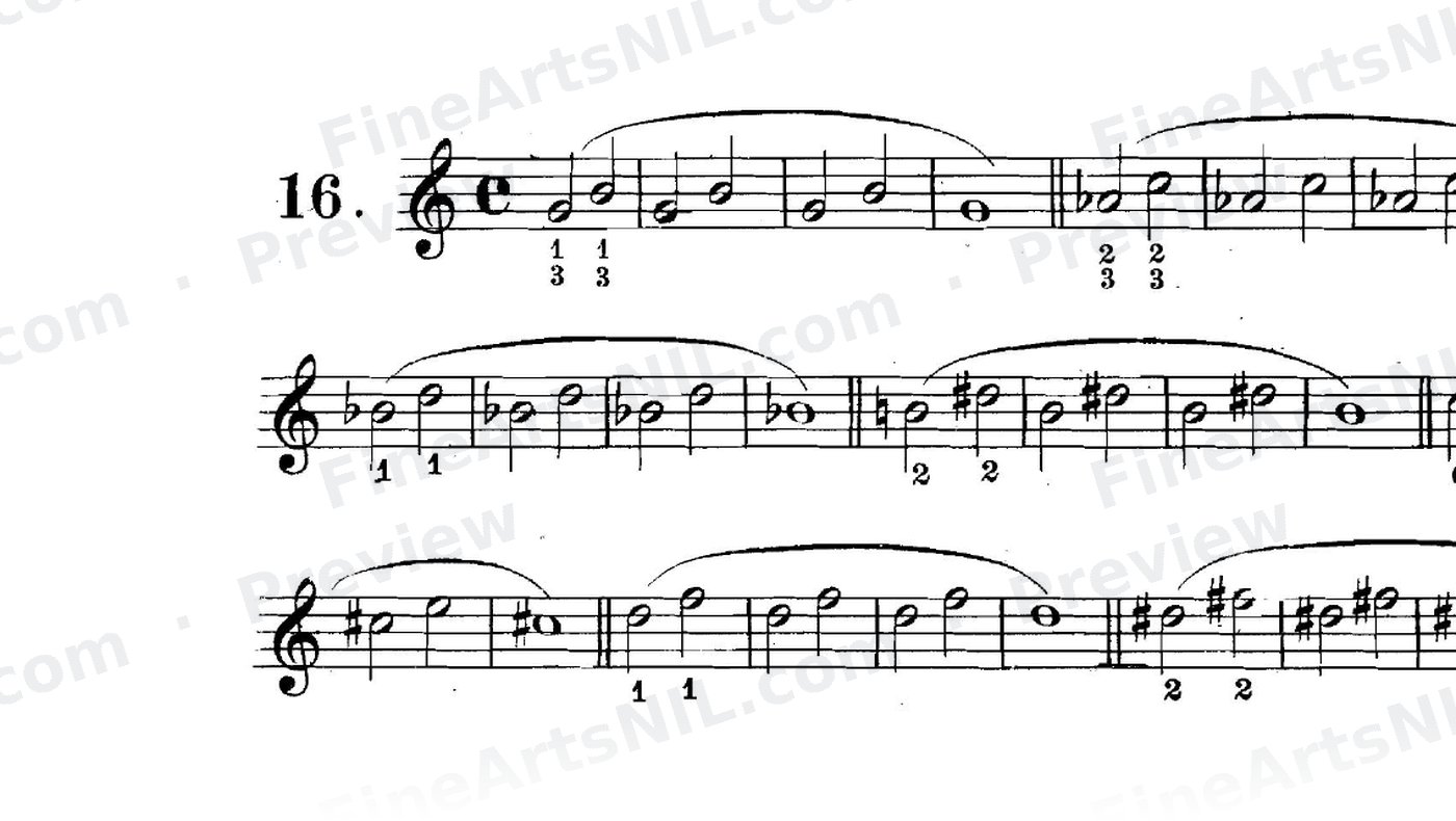Studies on the Slur (or Legato) / No. 16