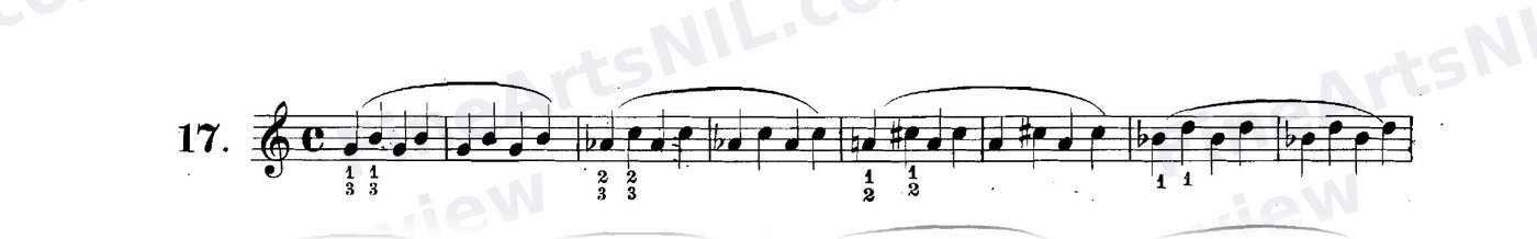 Studies on the Slur (or Legato) / No. 17