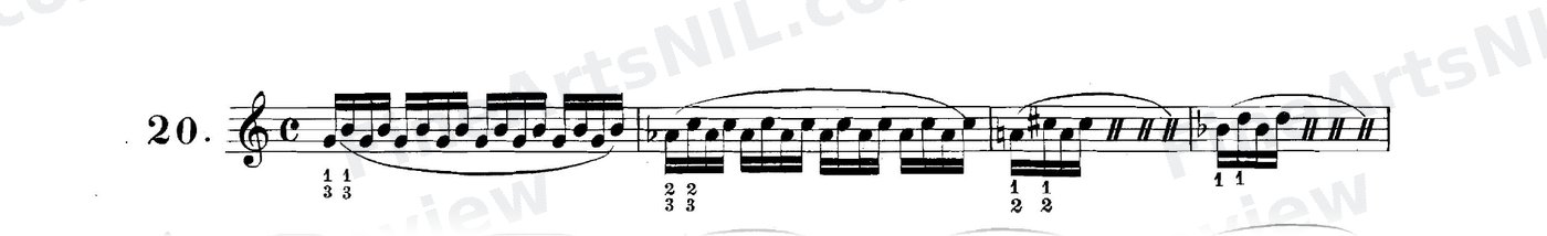 Studies on the Slur (or Legato) / No. 20