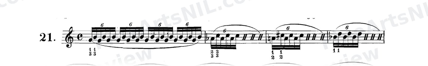 Studies on the Slur (or Legato) / No. 21