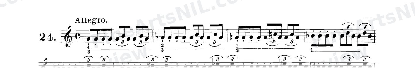 Studies on the Slur (or Legato) / No. 24