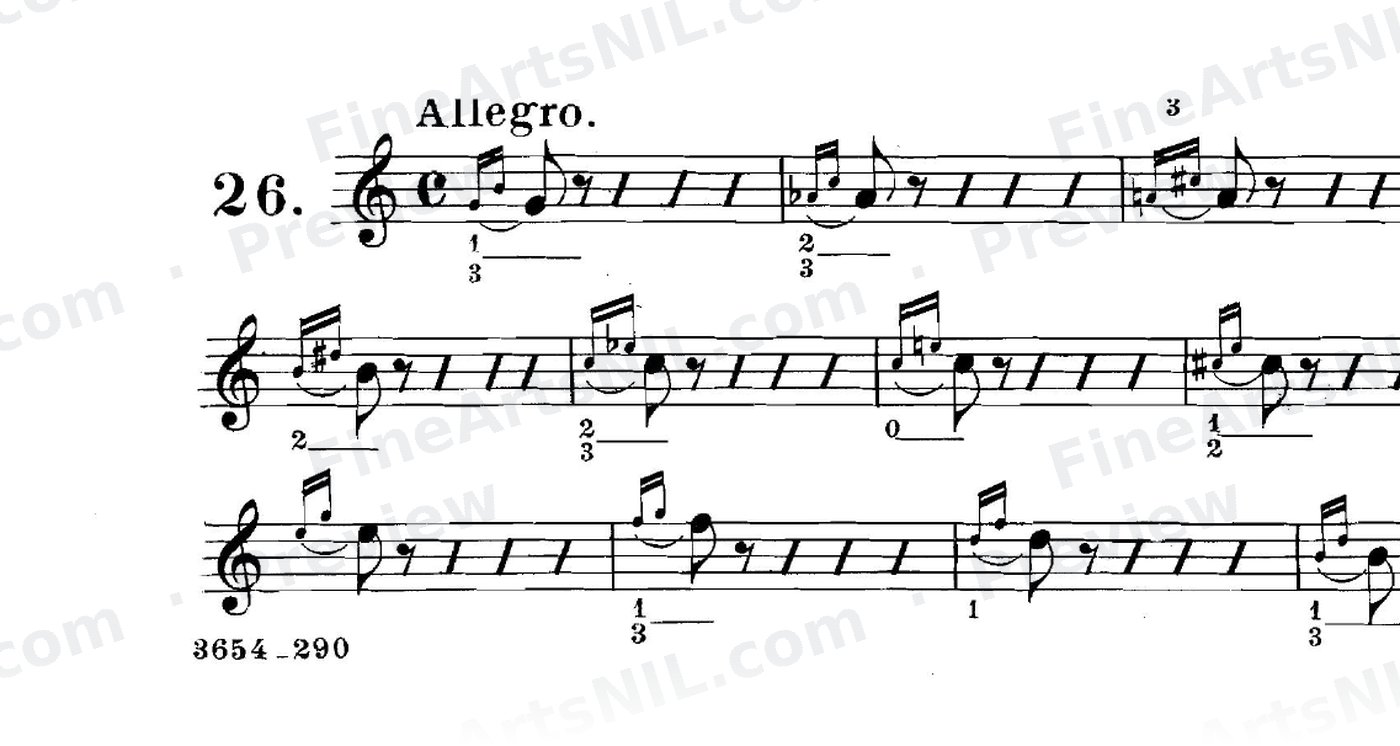 Studies on the Slur (or Legato) / No. 26