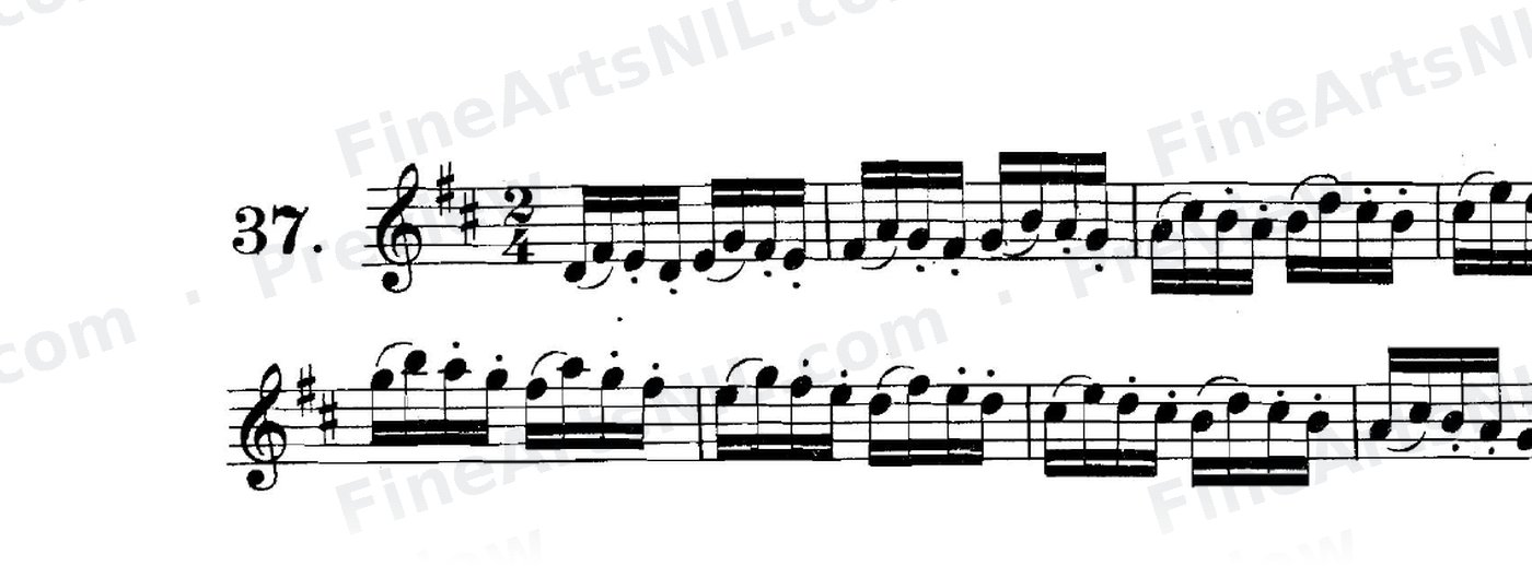 Studies on the Slur (or Legato) / No. 37