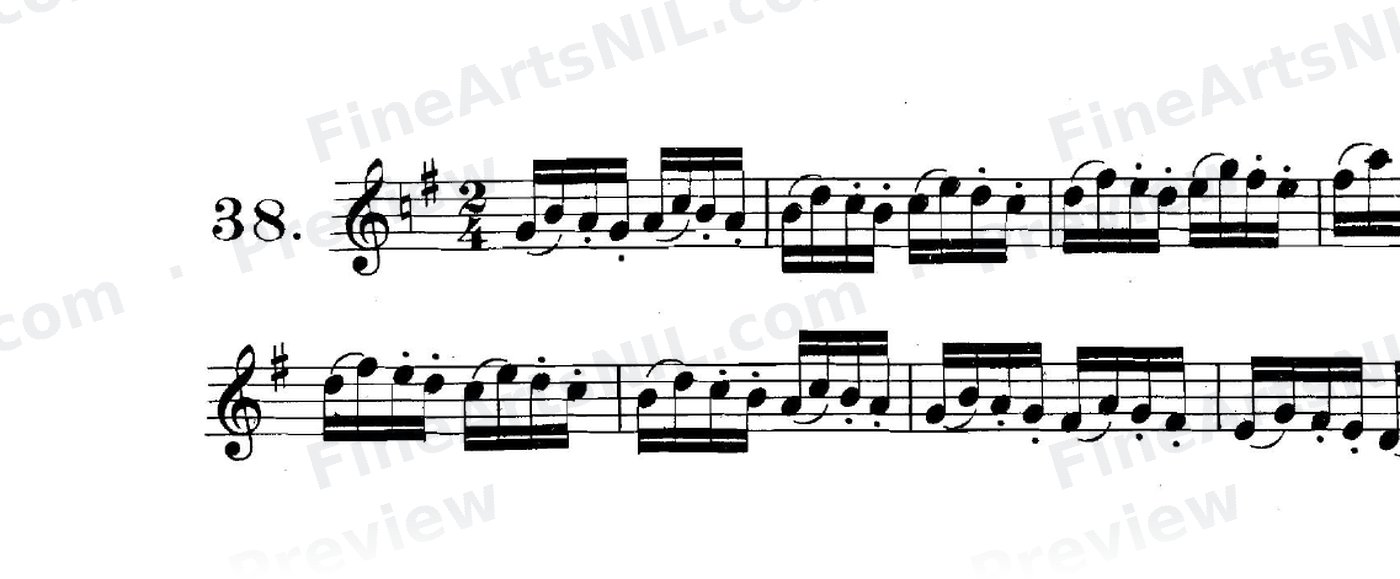 Studies on the Slur (or Legato) / No. 38