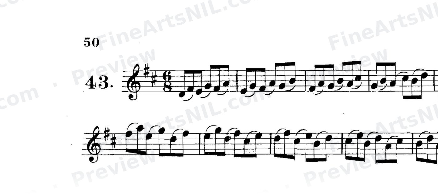 Studies on the Slur (or Legato) / No. 43