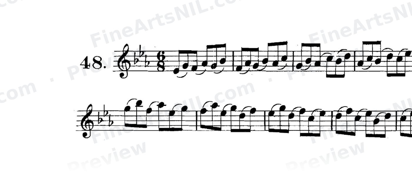 Studies on the Slur (or Legato) / No. 48