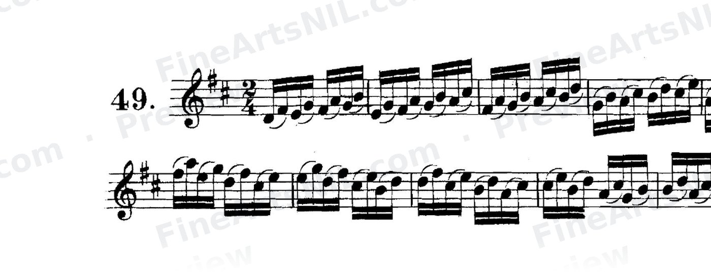 Studies on the Slur (or Legato) / No. 49