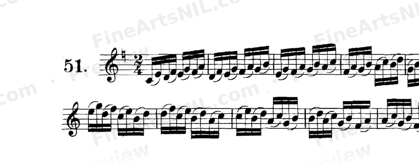Studies on the Slur (or Legato) / No. 51