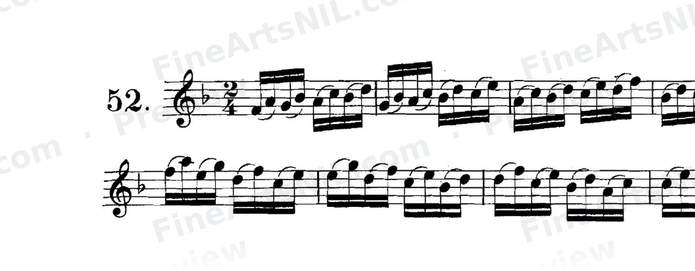 Studies on the Slur (or Legato) / No. 52