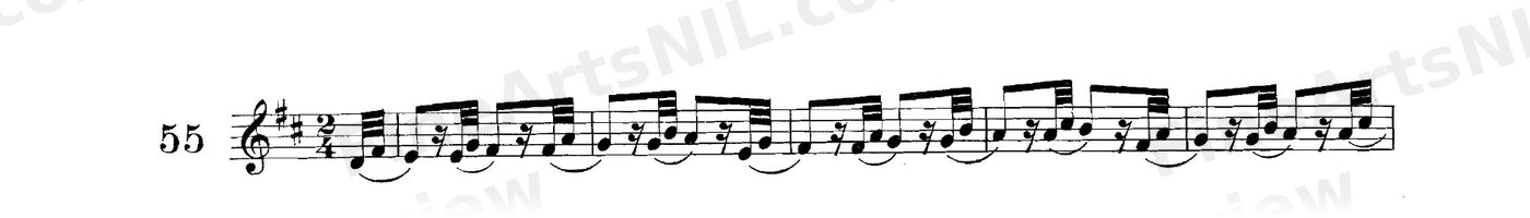 Studies on the Slur (or Legato) / No. 55