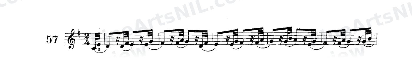 Studies on the Slur (or Legato) / No. 57