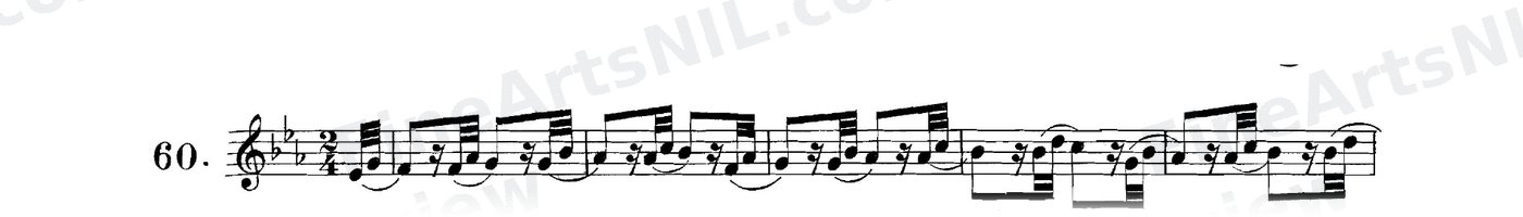 Studies on the Slur (or Legato) / No. 60