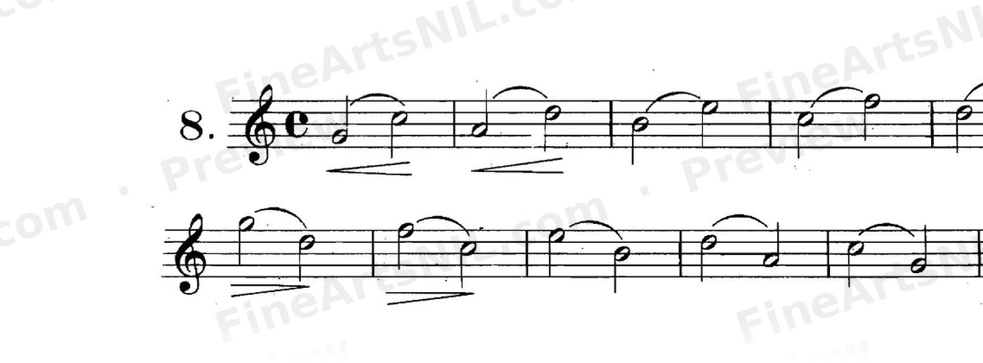 Studies on the Slur (or Legato) / No. 8