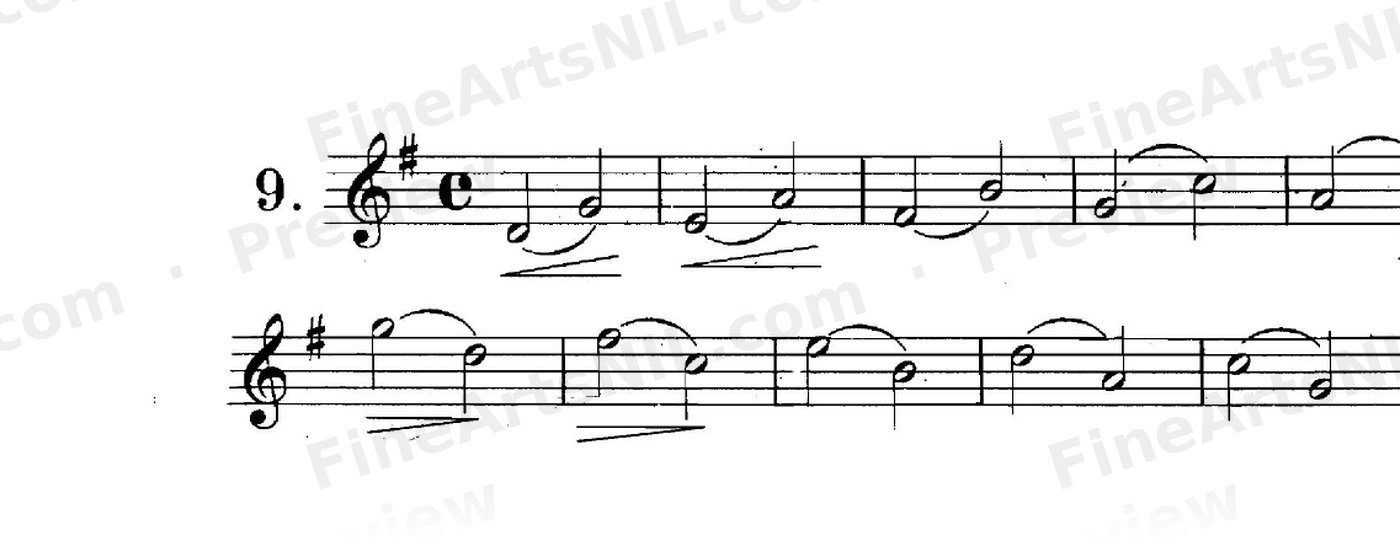 Studies on the Slur (or Legato) / No. 9