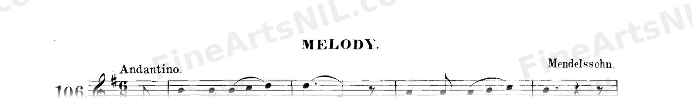 The Art of Phrasing / No. 106 / Melody.