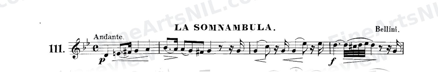 The Art of Phrasing / No. 111 / La Sonnambula.
