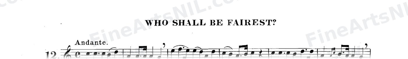 The Art of Phrasing / No. 12 / Who Shall be Fairest?