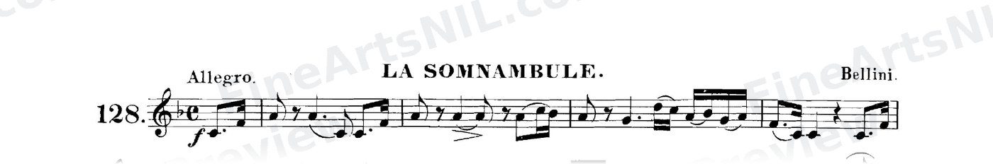 The Art of Phrasing / No. 128 / La Somnambule.
