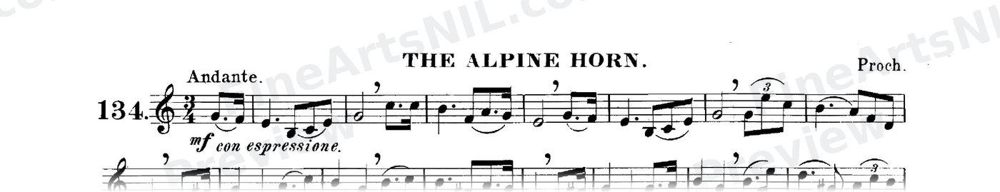 The Art of Phrasing / No. 134 / The Alpine Horn.