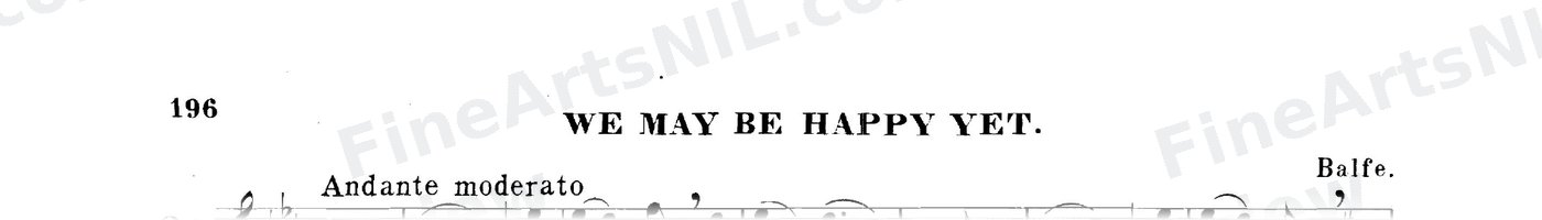 The Art of Phrasing / No. 20 / We May be Happy Yet.