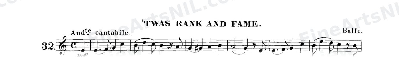 The Art of Phrasing / No. 32 / 'Twas Rank and Fame.