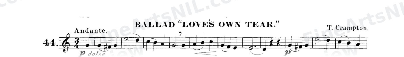 The Art of Phrasing / No. 44 / Ballad "Love's Own Tear."