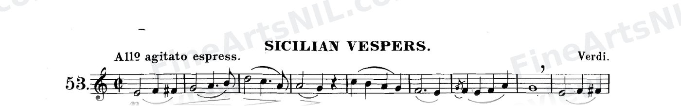 The Art of Phrasing / No. 53 / Sicilian Vespers.