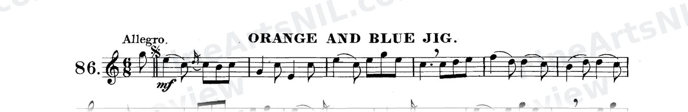 The Art of Phrasing / No. 86 / Orange and Blue Jig.