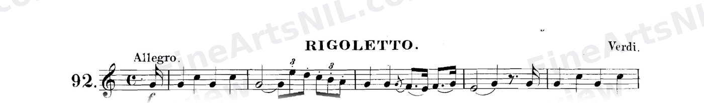 The Art of Phrasing / No. 92 / Rigoletto.