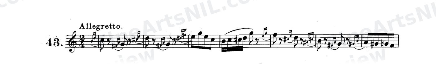 The Double Appoggiatura (Grace Note) / No. 43