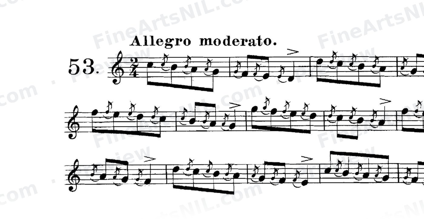 The Short Appoggiatura or Grace Note / No. 53