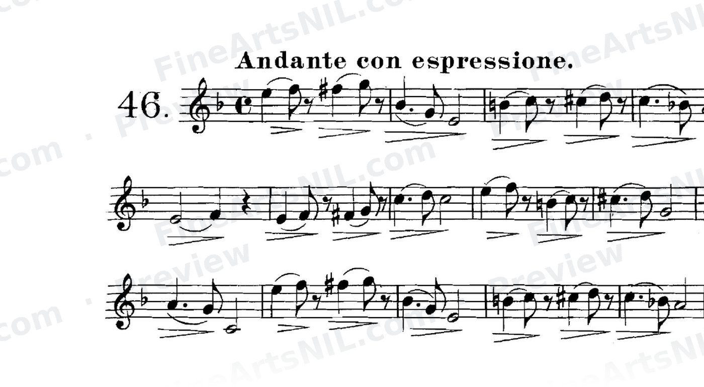 The Simple Appoggiatura (Grace Note) / No. 46