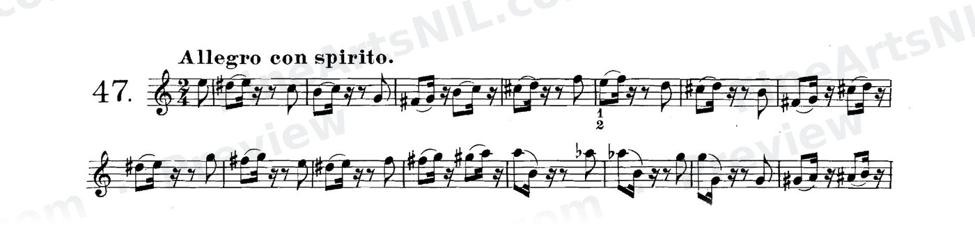 The Simple Appoggiatura (Grace Note) / No. 47